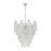 Atlas Lighting Frozen Cascade 26''W 9Lt Chandelier, Chrome/Clear