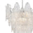 Atlas Lighting Frozen Cascade 26''W 9Lt Chandelier, Chrome/Clear