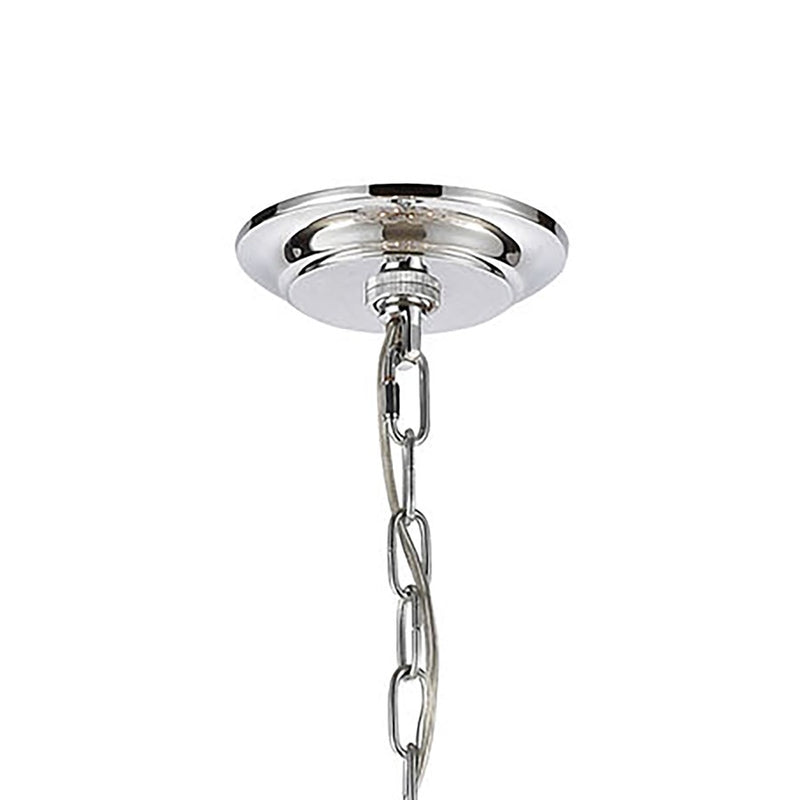 Atlas Lighting Frozen Cascade 26''W 9Lt Chandelier, Chrome/Clear