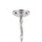 Atlas Lighting Frozen Cascade 26''W 9Lt Chandelier, Chrome/Clear