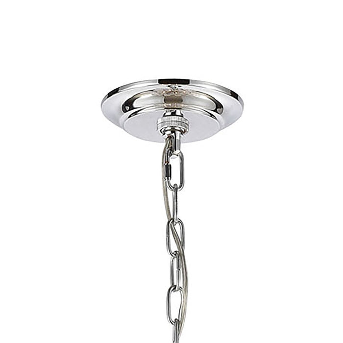 Atlas Lighting Frozen Cascade 26''W 9Lt Chandelier, Chrome/Clear