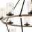 Atlas Lighting Geringer 36'' Wide 12Lt Chandelier, Charcoal/Clear