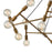 Atlas Lighting Guesting 54'' Wide 20Lt Chandelier, Antique Brass