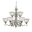 Atlas Lighting Hamilton 36''W 9Lt Chandelier, Nickel/White Glass - CL11196-NK