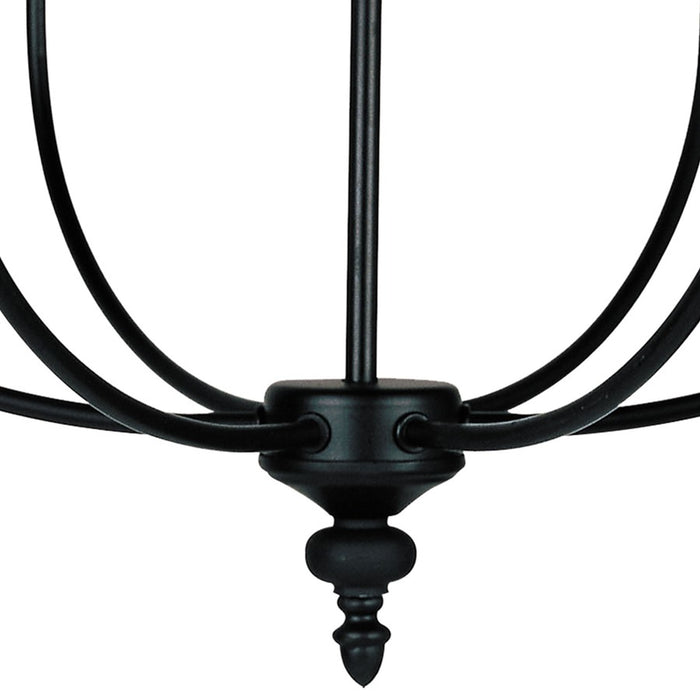 Atlas Lighting Hartford 25'' Wide 6Lt Chandelier, Oil Rubbed Bronze