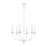Atlas Lighting Hartford 25'' Wide 6Lt Chandelier, Farmhouse White