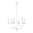 Atlas Lighting Hartford 25'' Wide 6Lt Chandelier, Farmhouse White