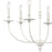 Atlas Lighting Hartford 25'' Wide 6Lt Chandelier, Farmhouse White