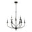 Atlas Lighting Hartford 29'' Wide 9Lt Chandelier, Oil Rubbed Bronze