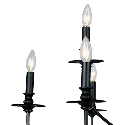 Atlas Lighting Hartford 29'' Wide 9Lt Chandelier, Oil Rubbed Bronze