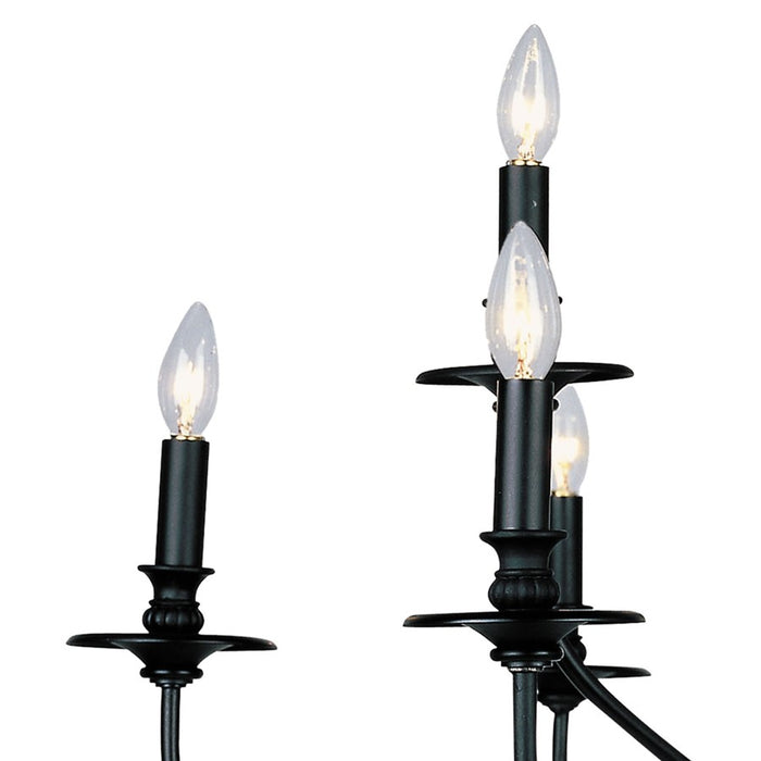 Atlas Lighting Hartford 29'' Wide 9Lt Chandelier, Oil Rubbed Bronze