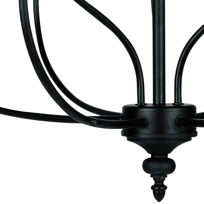 Atlas Lighting Hartford 29'' Wide 9Lt Chandelier, Oil Rubbed Bronze