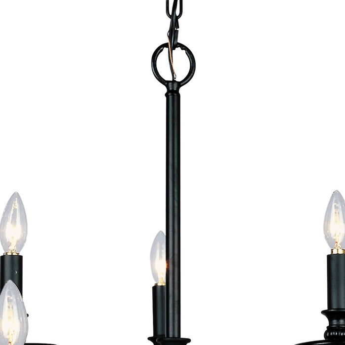 Atlas Lighting Hartford 29'' Wide 9Lt Chandelier, Oil Rubbed Bronze