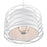 Atlas Lighting Hillcrest 24'' Wide 4Lt Chandelier, Dry White