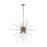 Atlas Lighting Ice Geist 33'' Wide 8Lt Chandelier, Polished Nickel