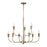 Atlas Lighting Inga 29'' Wide 9Lt Chandelier, Brass