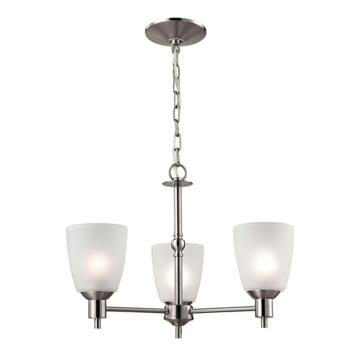 Atlas Lighting Jackson 20'' Wide 3Lt Chandelier, Brushed Nickel