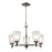 Atlas Lighting Jackson 22'' Wide 5Lt Chandelier, Brushed Nickel