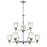 Atlas Lighting Jackson 29'' Wide 9Lt Chandelier, Brushed Nickel
