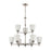 Atlas Lighting Jackson 29'' Wide 9Lt Chandelier, Brushed Nickel