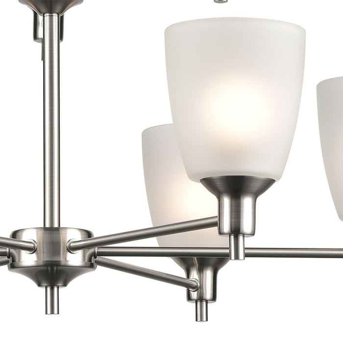 Atlas Lighting Jackson 29'' Wide 9Lt Chandelier, Brushed Nickel