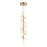 Atlas Lighting Keir 8'' Wide 13Lt Chandelier, Gold