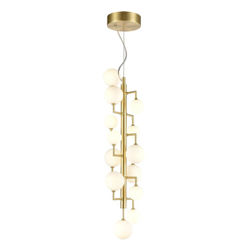 Atlas Lighting Keir 8'' Wide 13Lt Chandelier, Gold