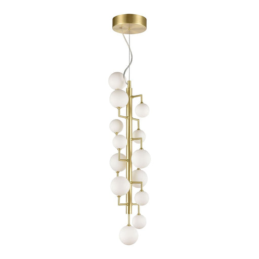 Atlas Lighting Keir 8'' Wide 13Lt Chandelier, Gold