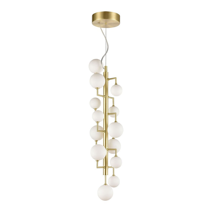 Atlas Lighting Keir 8'' Wide 13Lt Chandelier, Gold