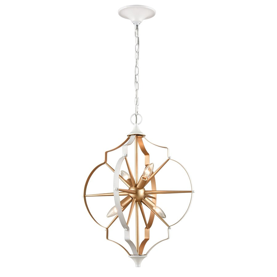 Atlas Lighting Laguna Beach 18'' Wide 4Lt Chandelier, Gold
