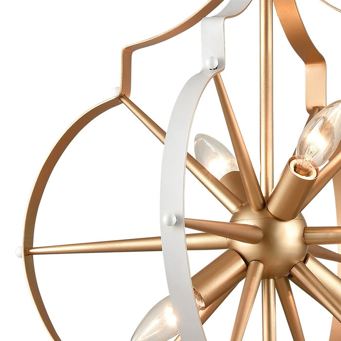Atlas Lighting Laguna Beach 18'' Wide 4Lt Chandelier, Gold