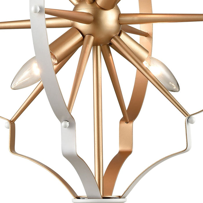 Atlas Lighting Laguna Beach 18'' Wide 4Lt Chandelier, Gold