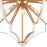 Atlas Lighting Laguna Beach 26'' Wide 6Lt Chandelier, Gold