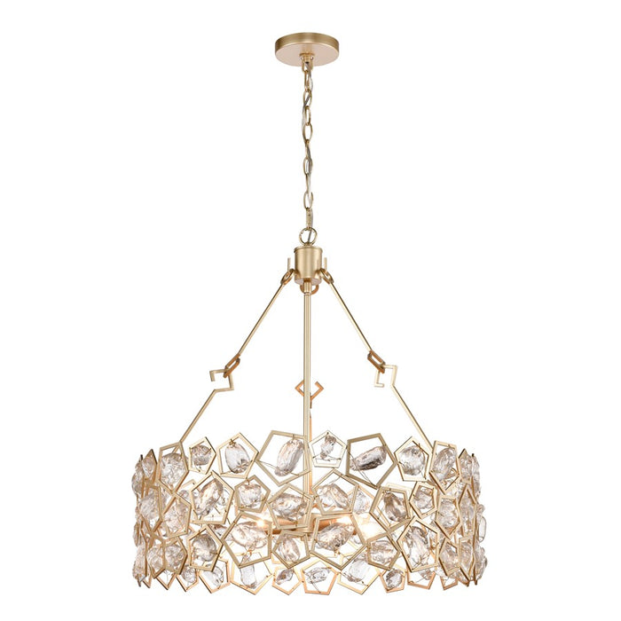 Atlas Lighting Levana 24'' Wide 5Lt Chandelier, Gold