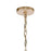 Atlas Lighting Levana 24'' Wide 5Lt Chandelier, Gold