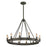 Atlas Lighting Lewisburg 27'' Wide 12Lt Chandelier, Malted Rust