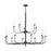Atlas Lighting Lexington Green 46''W 15Lt Chandelier, Matte Black