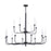 Atlas Lighting Lexington Green 46''W 15Lt Chandelier, Matte Black