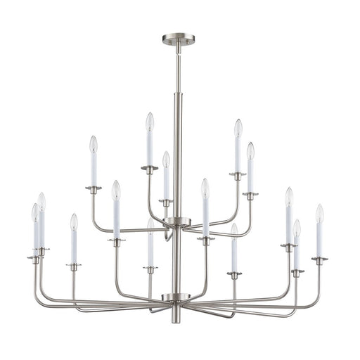 Atlas Lighting Lexington Green 46'' Wide 15Lt Chandelier, Nickel