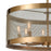 Atlas Lighting Line in the Sand 24''W 8Lt Chandelier, Satin Brass