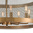 Atlas Lighting Line in the Sand 24''W 8Lt Chandelier, Satin Brass