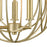 Atlas Lighting Loughton 14'' Wide 3Lt Chandelier, Golden Silver
