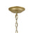 Atlas Lighting Loughton 14'' Wide 3Lt Chandelier, Golden Silver