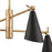 Atlas Lighting Luca 26'' Wide 4Lt Chandelier, Natural Brass