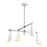 Atlas Lighting Luca 26'' Wide 4Lt Chandelier, Polished Chrome/White