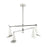 Atlas Lighting Luca 26'' Wide 4Lt Chandelier, Polished Chrome/White