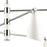 Atlas Lighting Luca 36'' Wide 6Lt Chandelier, Polished Chrome/White