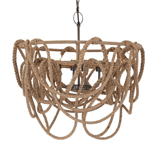 Atlas Lighting Macon 26'' Wide 4Lt Chandelier, Natural