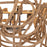 Atlas Lighting Macon 26'' Wide 4Lt Chandelier, Natural