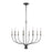 Atlas Lighting Madeline 32.5'' Wide 8Lt Chandelier, Dark Gray